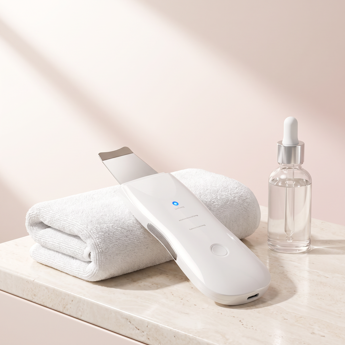 Ultrasonic Skin Scrubber - Gentle Cleansing for Smoother-Looking Skin