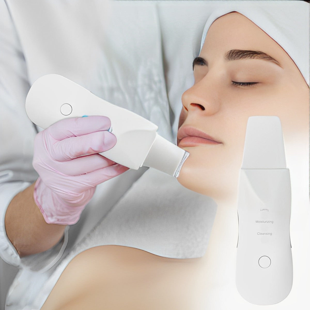 Ultrasonic Skin Scrubber - Gentle Cleansing for Smoother-Looking Skin