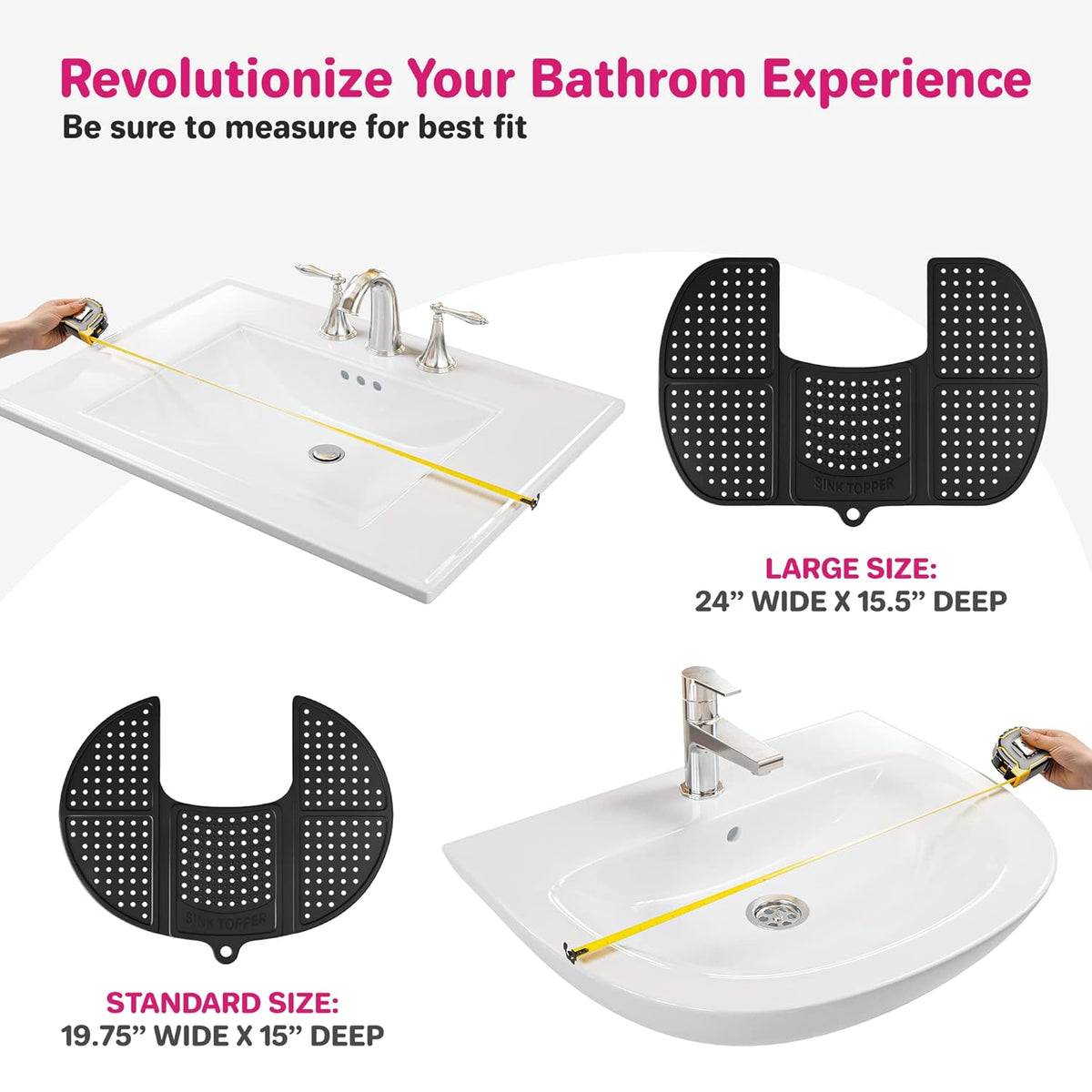 Foldable Sink Topper - Instant Counter Space for Your Beauty Routine