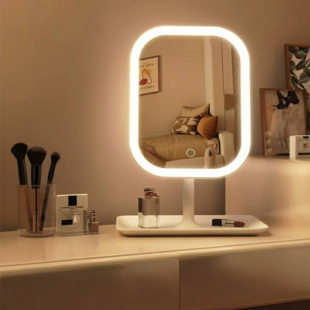 Travel Makeup Mirror - Flattering Light Wherever You Get Ready