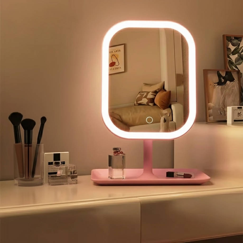 Travel Makeup Mirror - Flattering Light Wherever You Get Ready