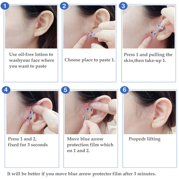 Invisible Face Lift Tape - Subtle Definition for a Sculpted Look